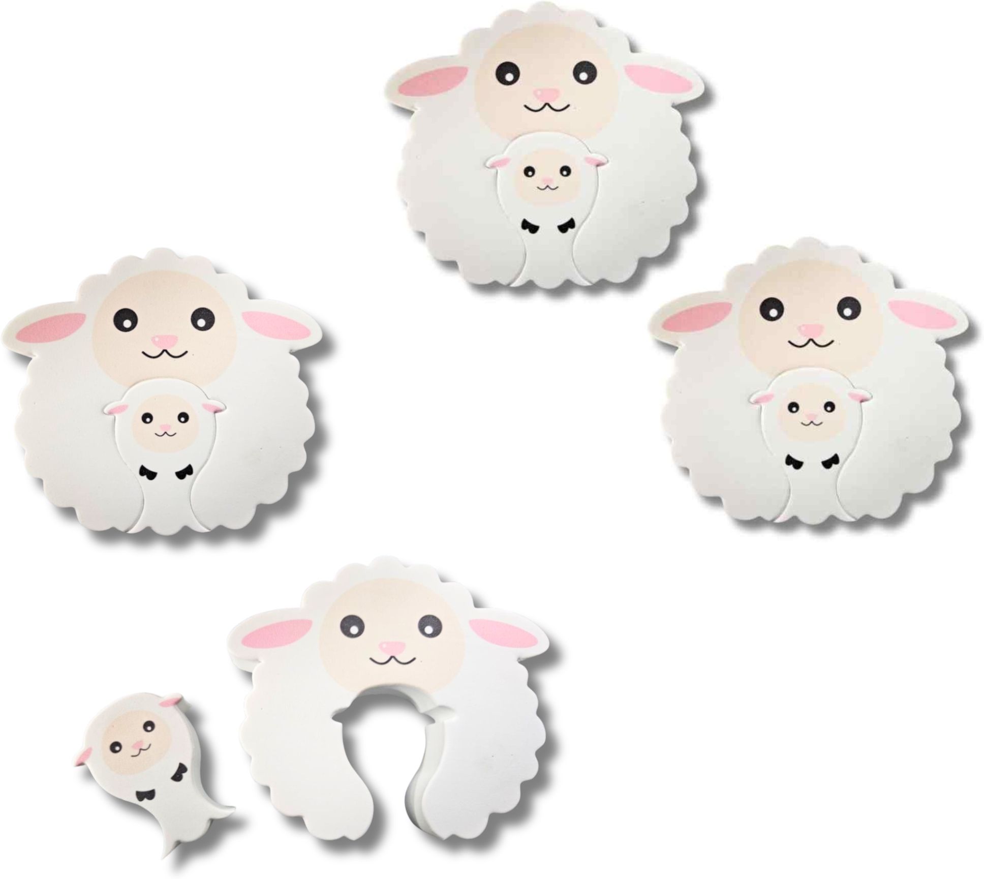 mosfiata KIDS ZONE Baby Safety Foam Door Stopper Finger Pinch Guard (Pack of 4)-picture-32