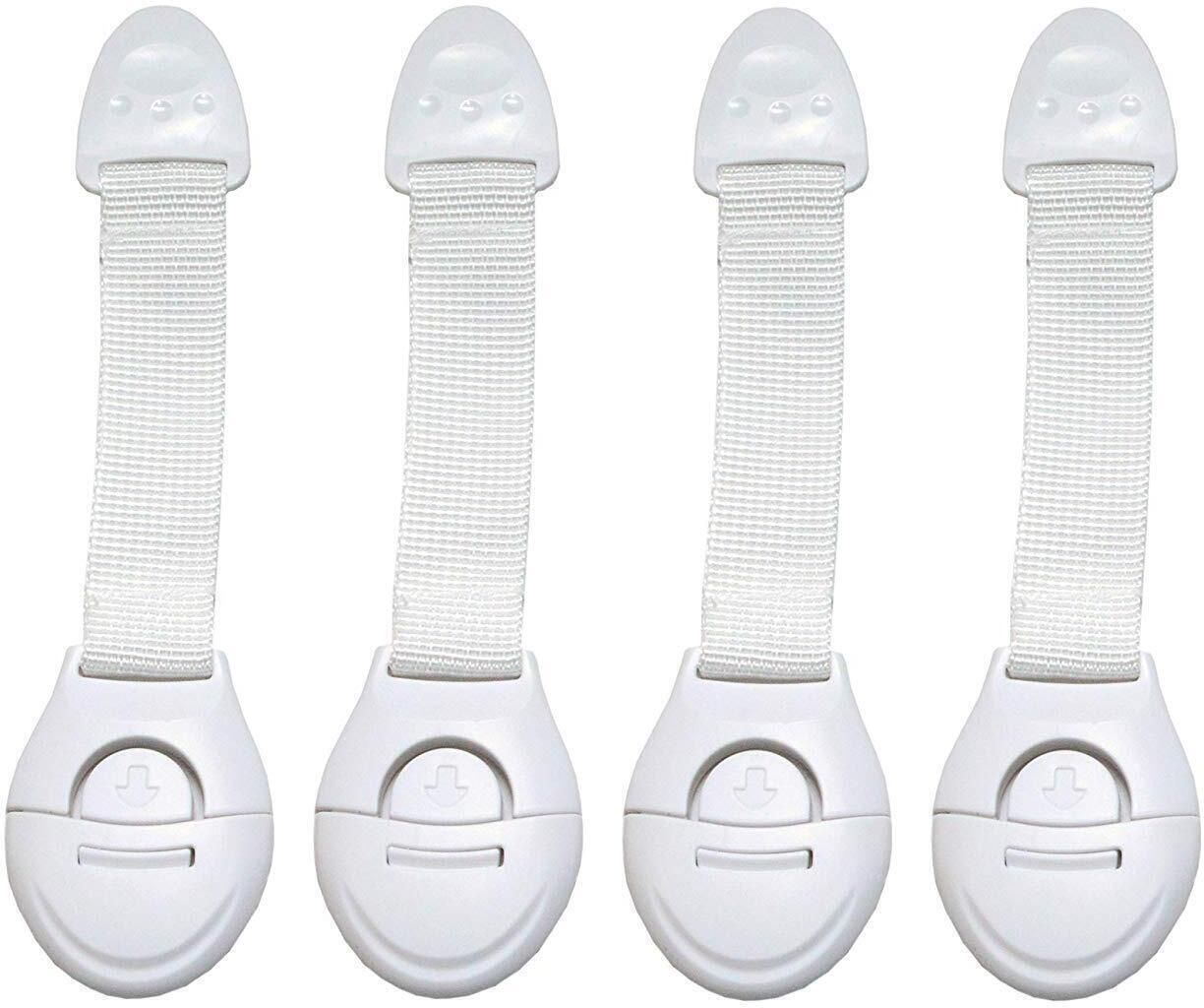 Baby Safety Locks for Cabinets, Drawers, Doors, Cupboard, Toilet Seats|Pack of 4