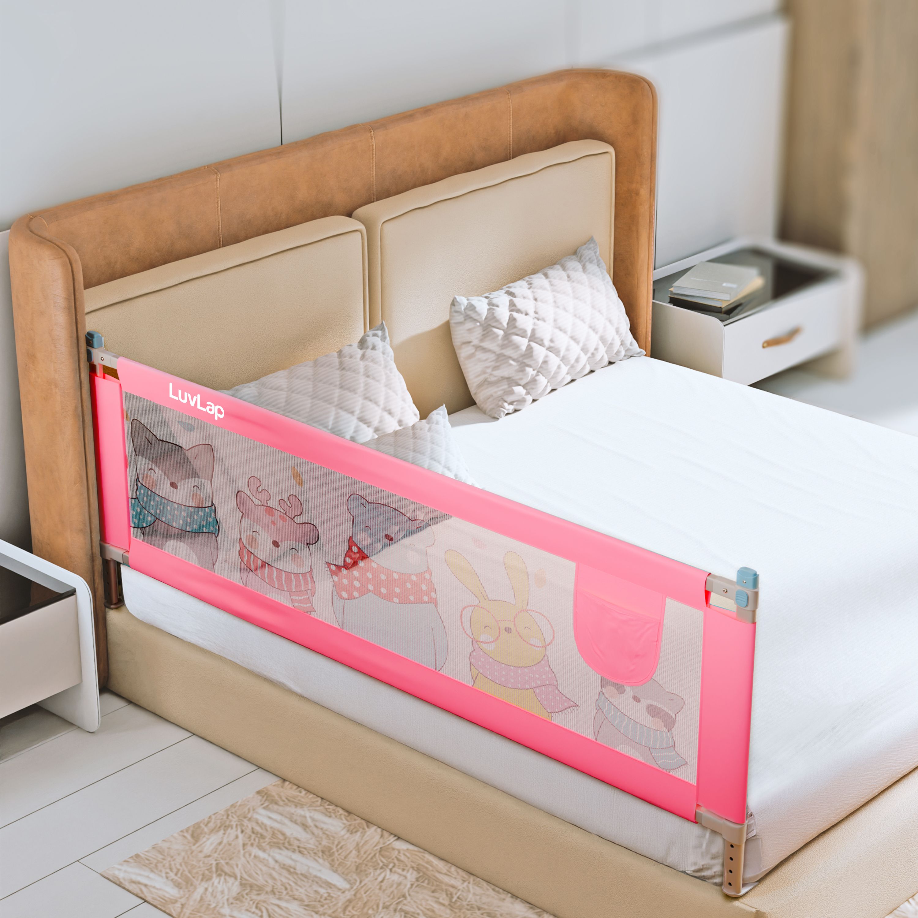Bed Rail Guard for Baby/Kids Safety (180x72cm), Portable & Foldable Bed Rail