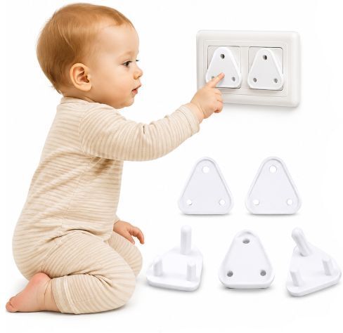 irahom Baby Safety Electric Socket Plug Cover Guards (Pack of 6)-picture-33