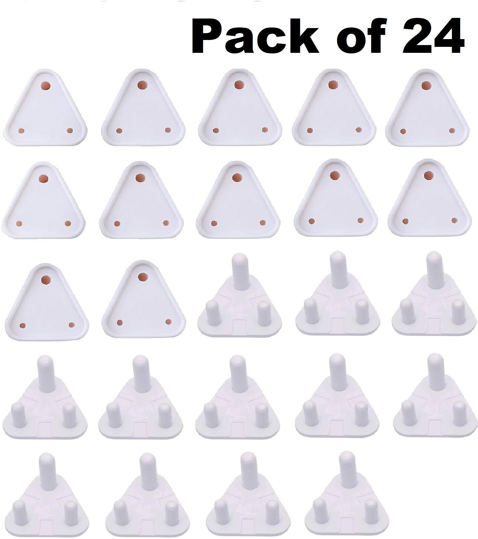 daluci Baby Safety Electric Socket Plug Cover Guards Anti Shock for Kids (Pack Of 24)-picture-16
