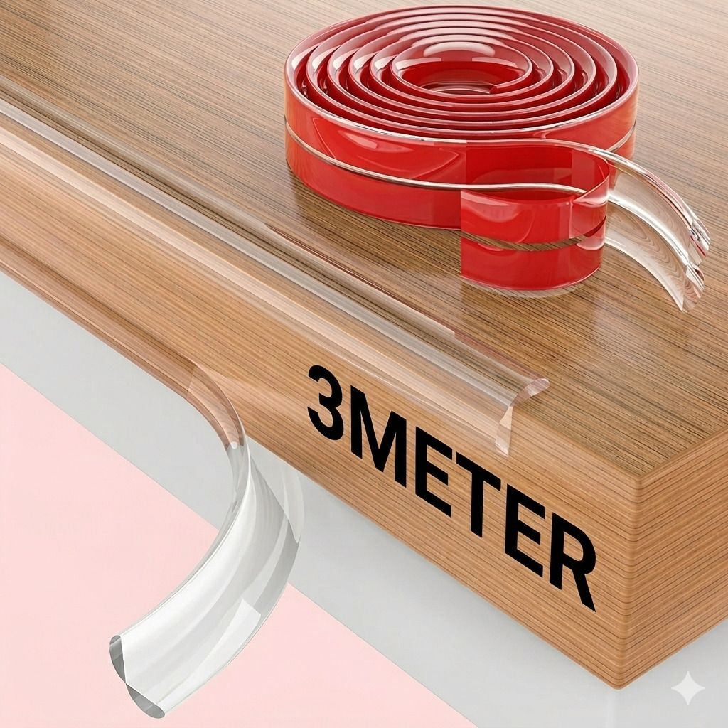 3 Meter Silicone Edge Protector, Baby Proofing Edge Protector Strip for Baby-image-25