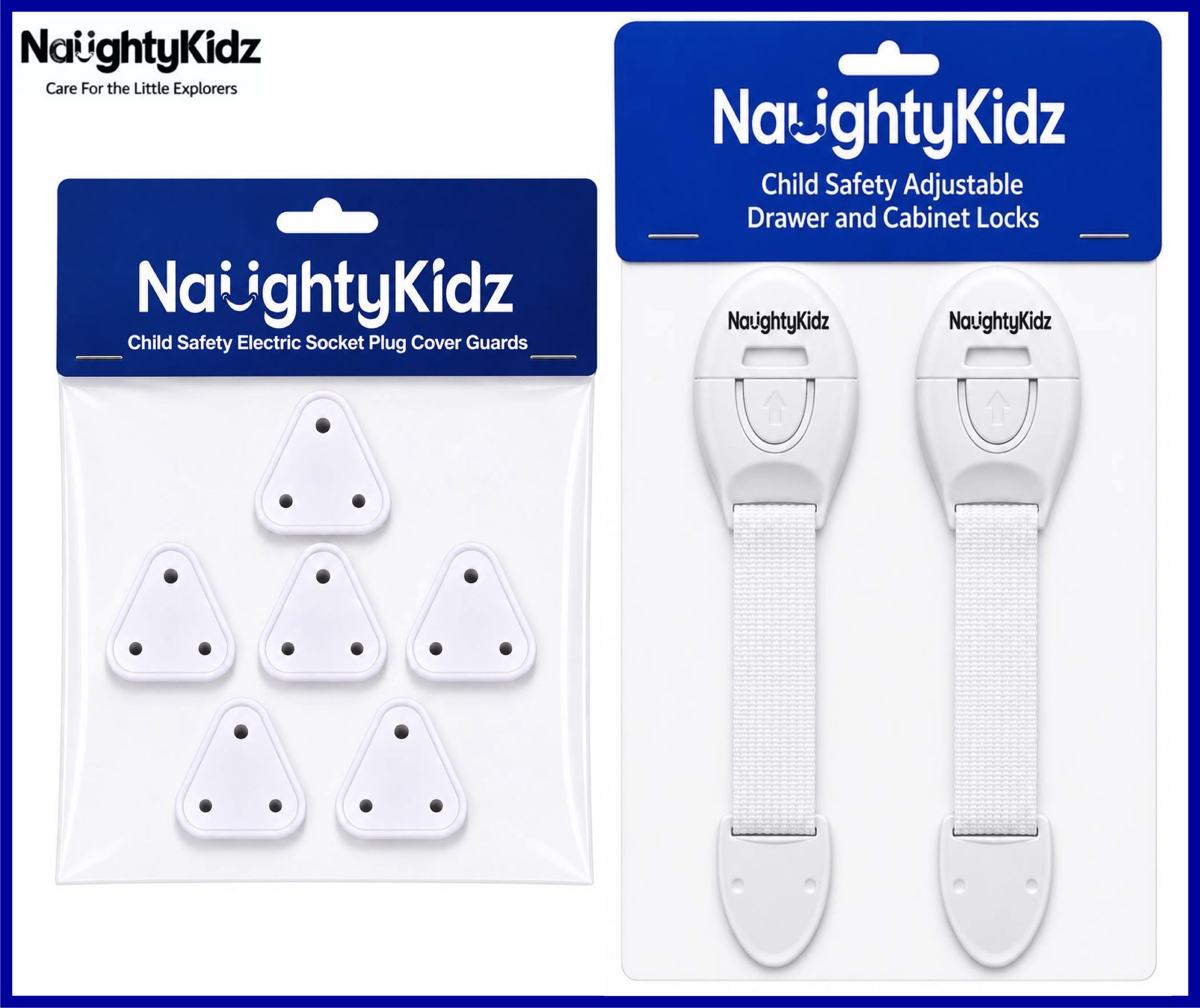 Combo of 6 Baby Safety Electric Socket Plug Cover Guard & 2 Drawer lock for kids-image-37
