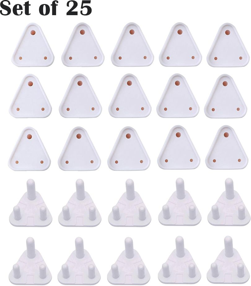 daluci Baby Safety & Baby Proofing Plugs Covers Socket Protector (15A*5pcs)+(5A*20pcs)-picture-0