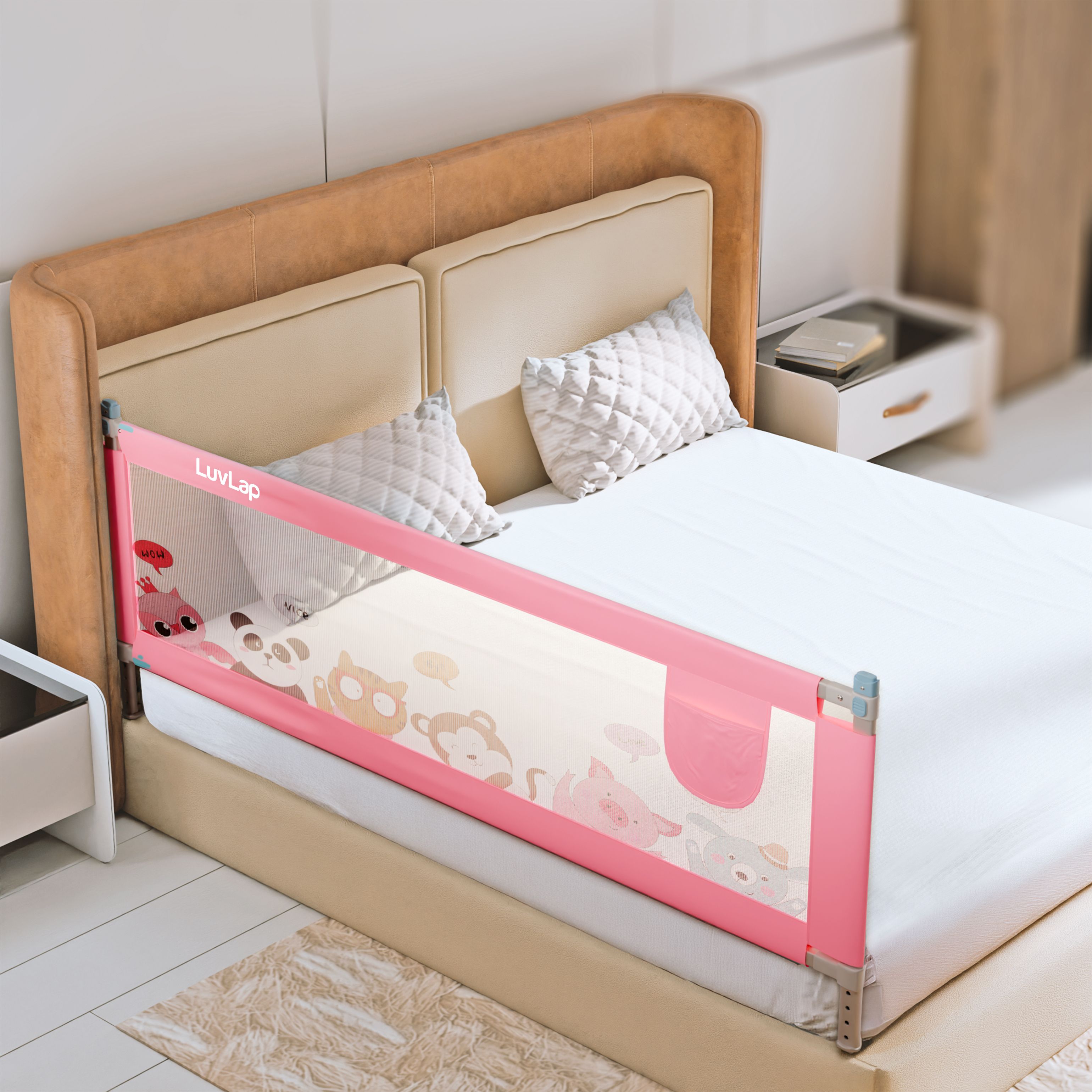 luvlap Comfy Bed Rail Guard for Baby/Kids Safety - Portable & Foldable Bed Rail-picture-10