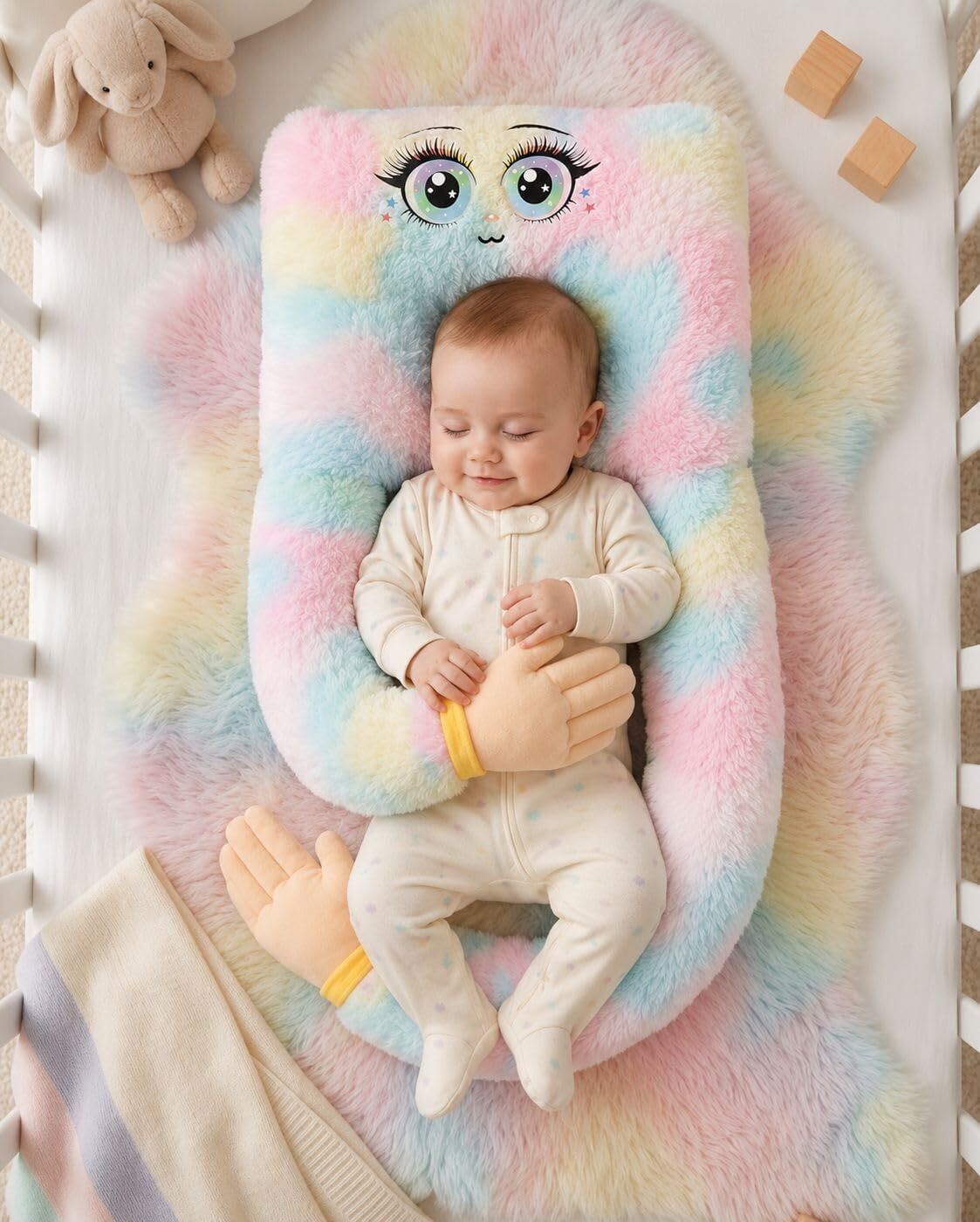 synlark Cotton Baby Pillow Pack of 1 Solid Baby Pillow-picture-8
