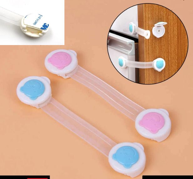 auraaq Baby Proofing Child Safety Strap Locks for Home and Kitchen Pack of 3-picture-4