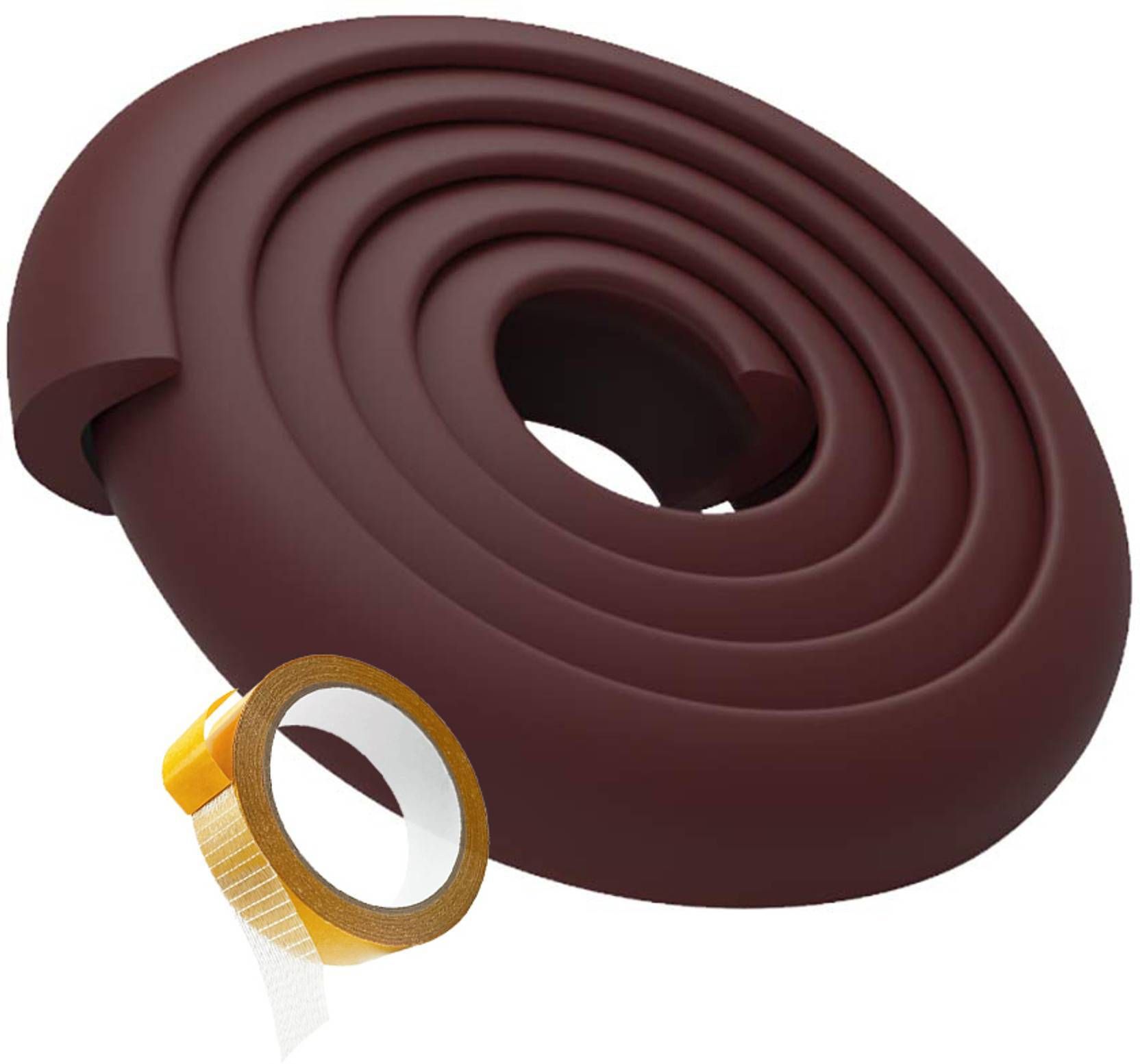 Baby Safety Strip Furniture Edge Cushion Cover,Brown (2 Meter 6 FeetTape)(Brown)-image-5