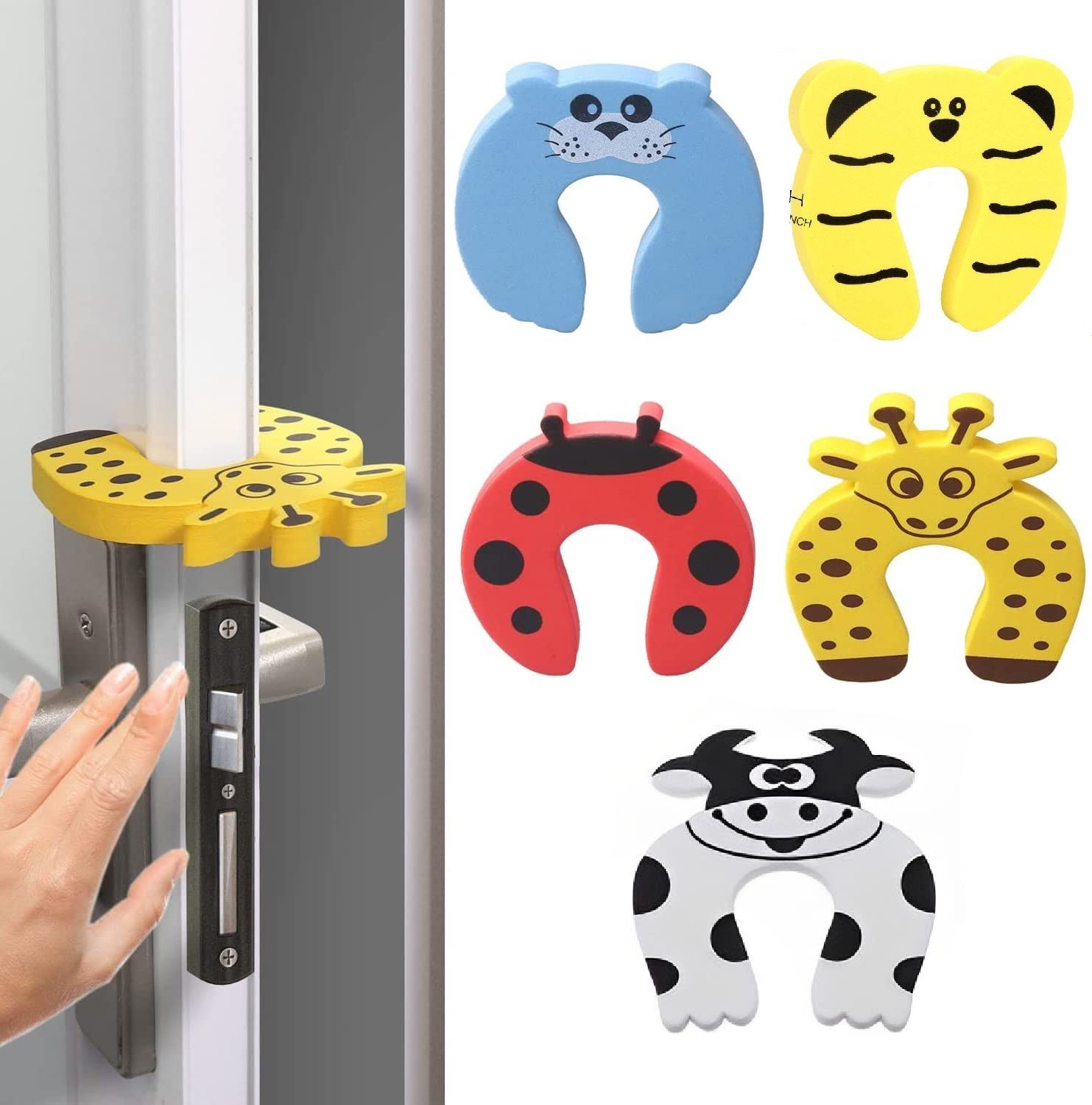 5pc Baby Proofing Products Door Pinch Guard Door Stopper Baby Finger Protector