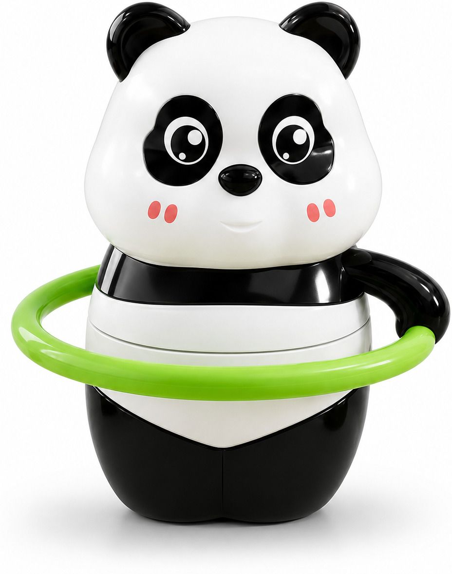 opina Wind-Up Panda Hula Hoop Toy for Kids, Manual Key Operated Spinning Toy, 3+ Years Rattle-picture-6