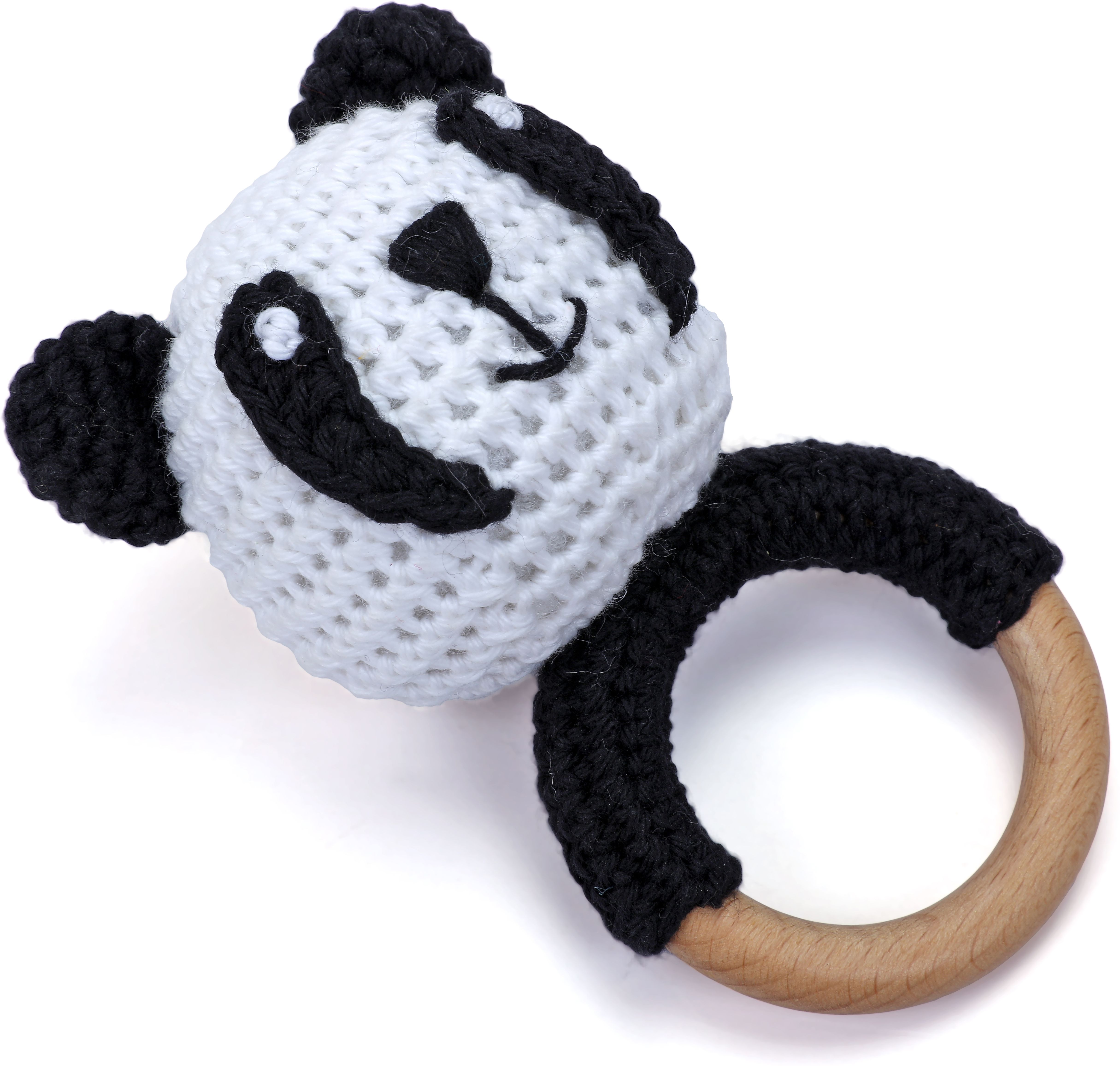 love crochet art Crochet Panda Rattle, Amigurumi Baby Rattle, Crochet Teething Rattle Rattle-picture-33