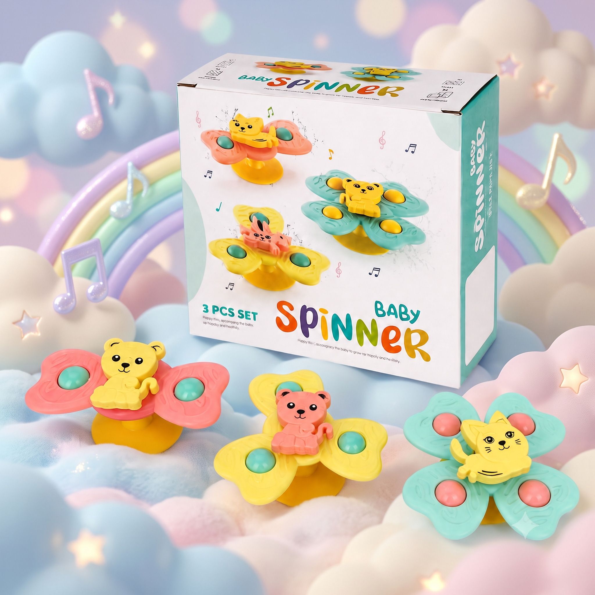 sthofy Early Learning Baby Spinner Toys | Fun + Skill Development Set Rattle-picture-40