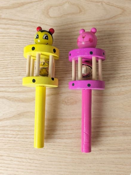 Wooden Animal Hand Bell Rattle Toy for Kids | Colorful Musical Shaker Rattle-image-31