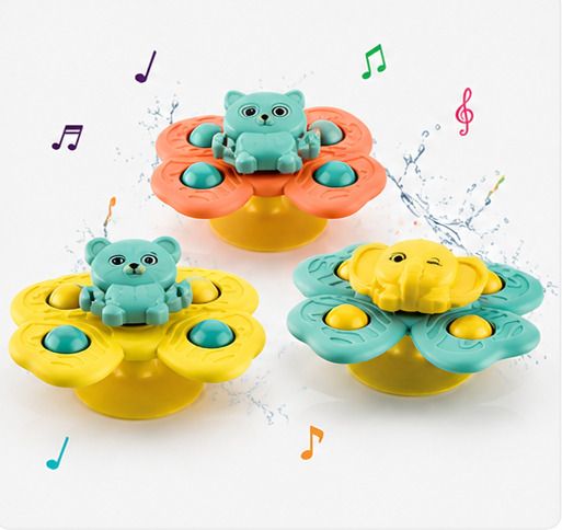 aquatide Baby Spinner Toy Sensory Spin Toy For Set of 3 Rattle-picture-33