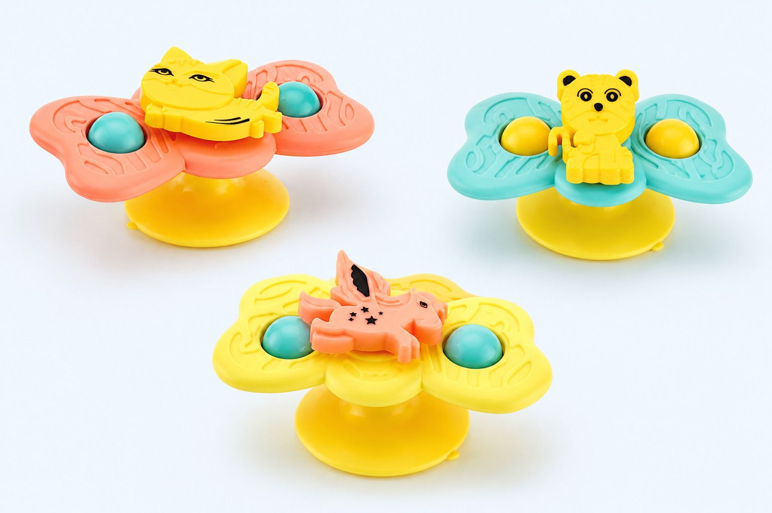 cozzey Baby Rattles 3Pc Sensory Bath Toys For Early Learning Rattle-picture-17