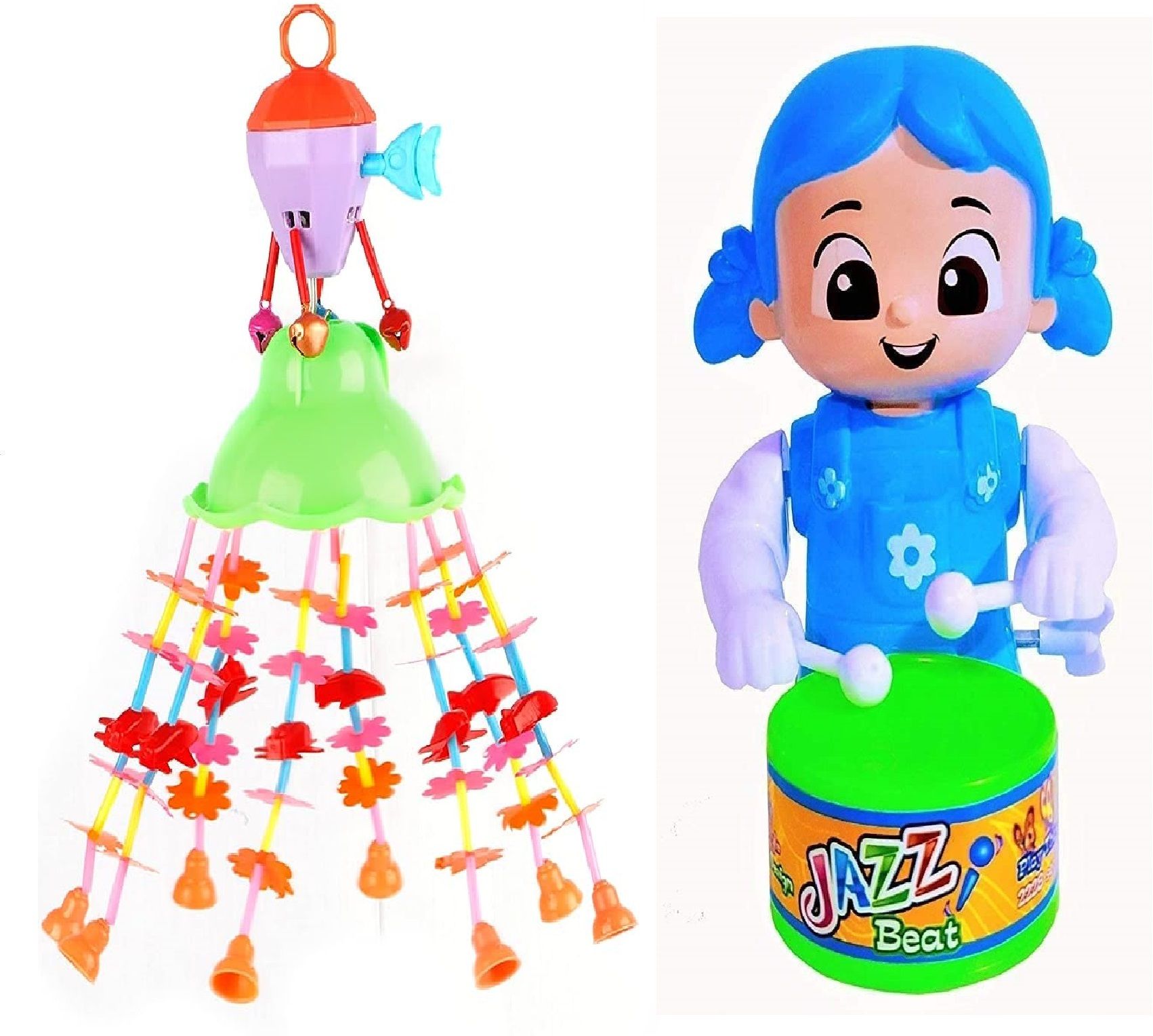 prv toys Merry go Round for Infants no.11,Toy (Jhoomer) Soothing Sound with Drummer Toys Rattle-picture-16