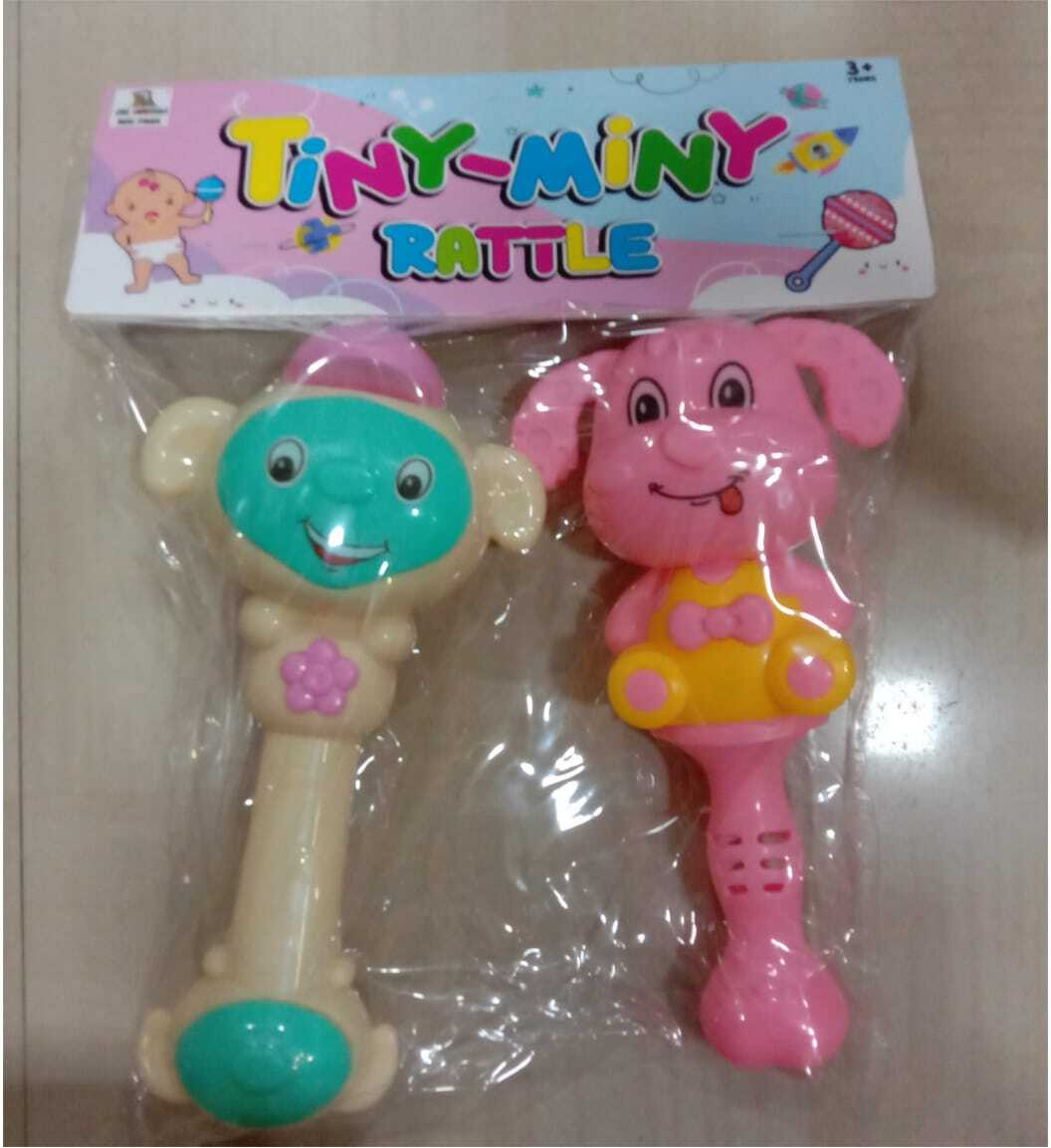 celebox Tiny Mini Rattle 2 Pcs – Soft Baby Rattles for Newborns, Portable & Lightweight Rattle image 1