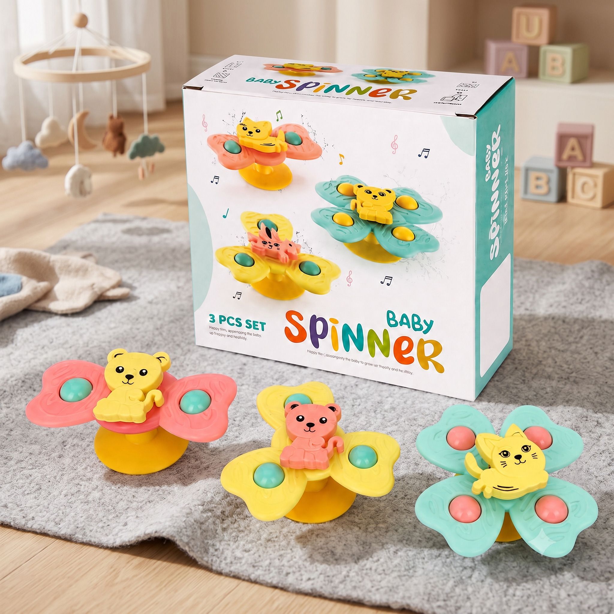 Top Rated Baby Spinner Toy Set | Perfect Gift for Kids Rattle-image-3