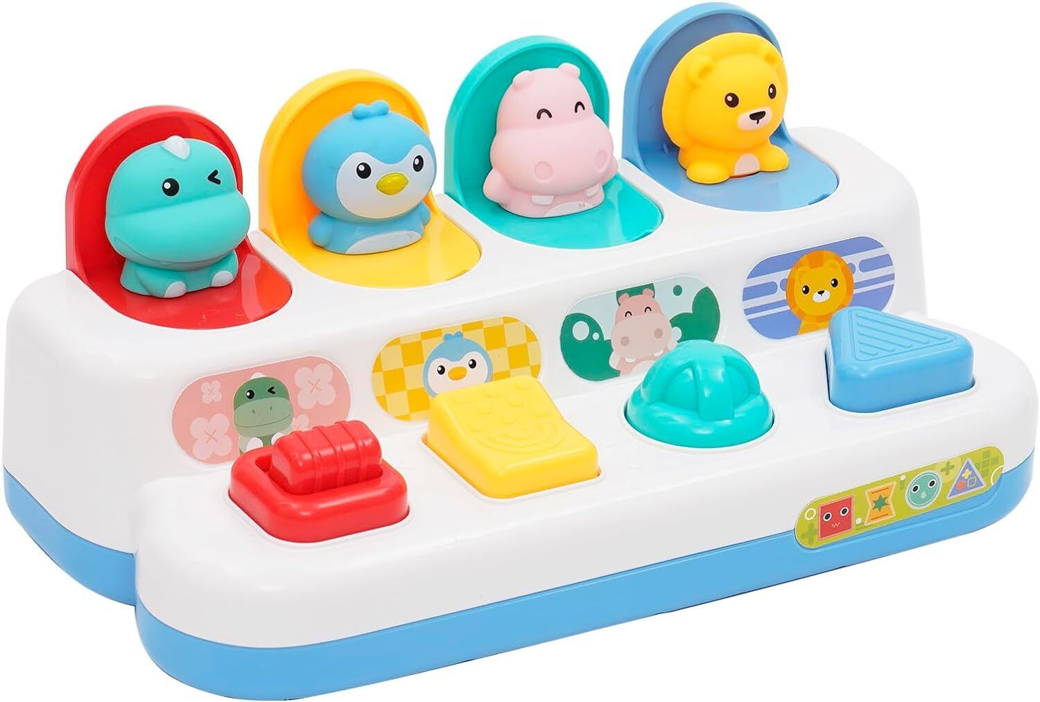 Pop Up Toy, Baby Pop Up Toys Educational Baby Toys 12-18 Months Animals Rattle-image-1