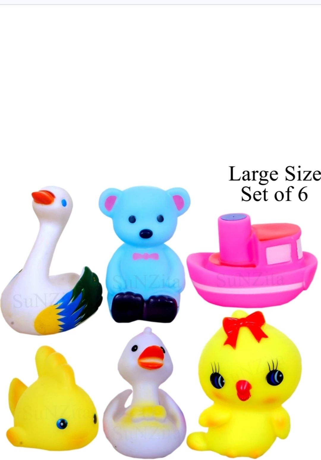 Chu chu baby bath toys cractor 6 piss set Rattle-image-13