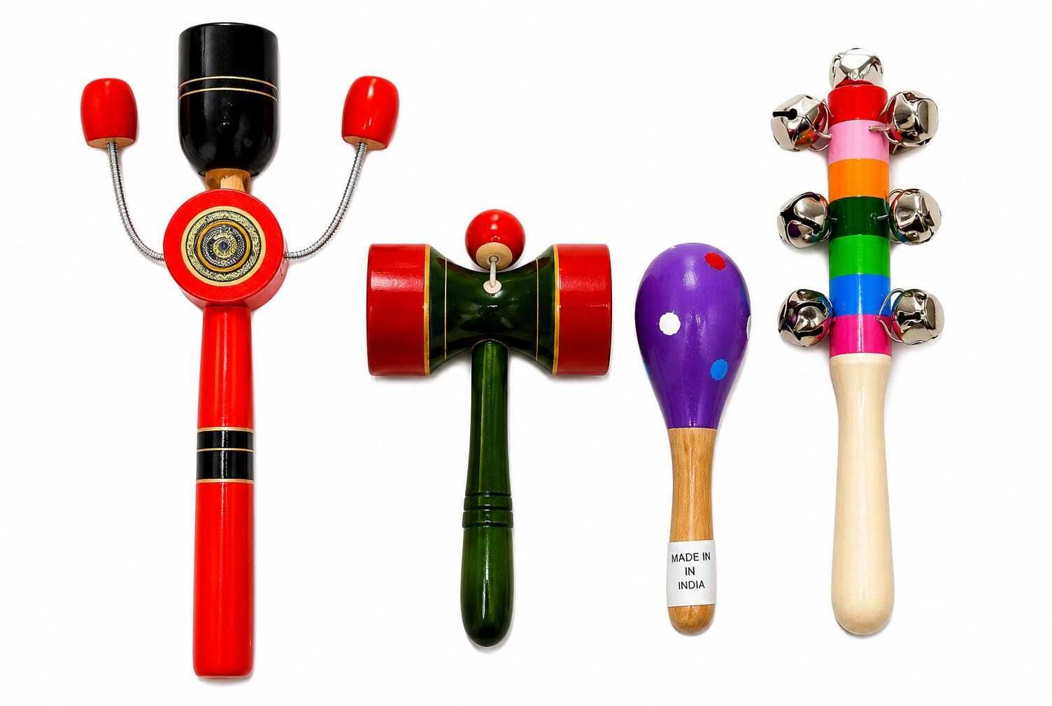Wooden Musical Instrument Toy Rattle-image-12
