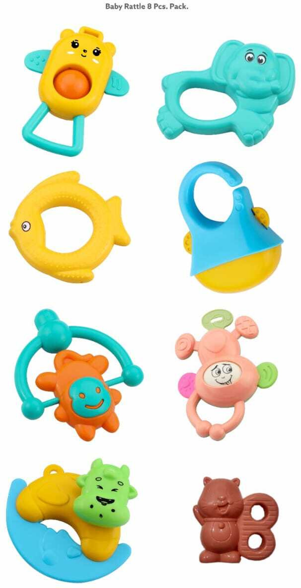 baby born RATTLES 8-PS Rattle image 1