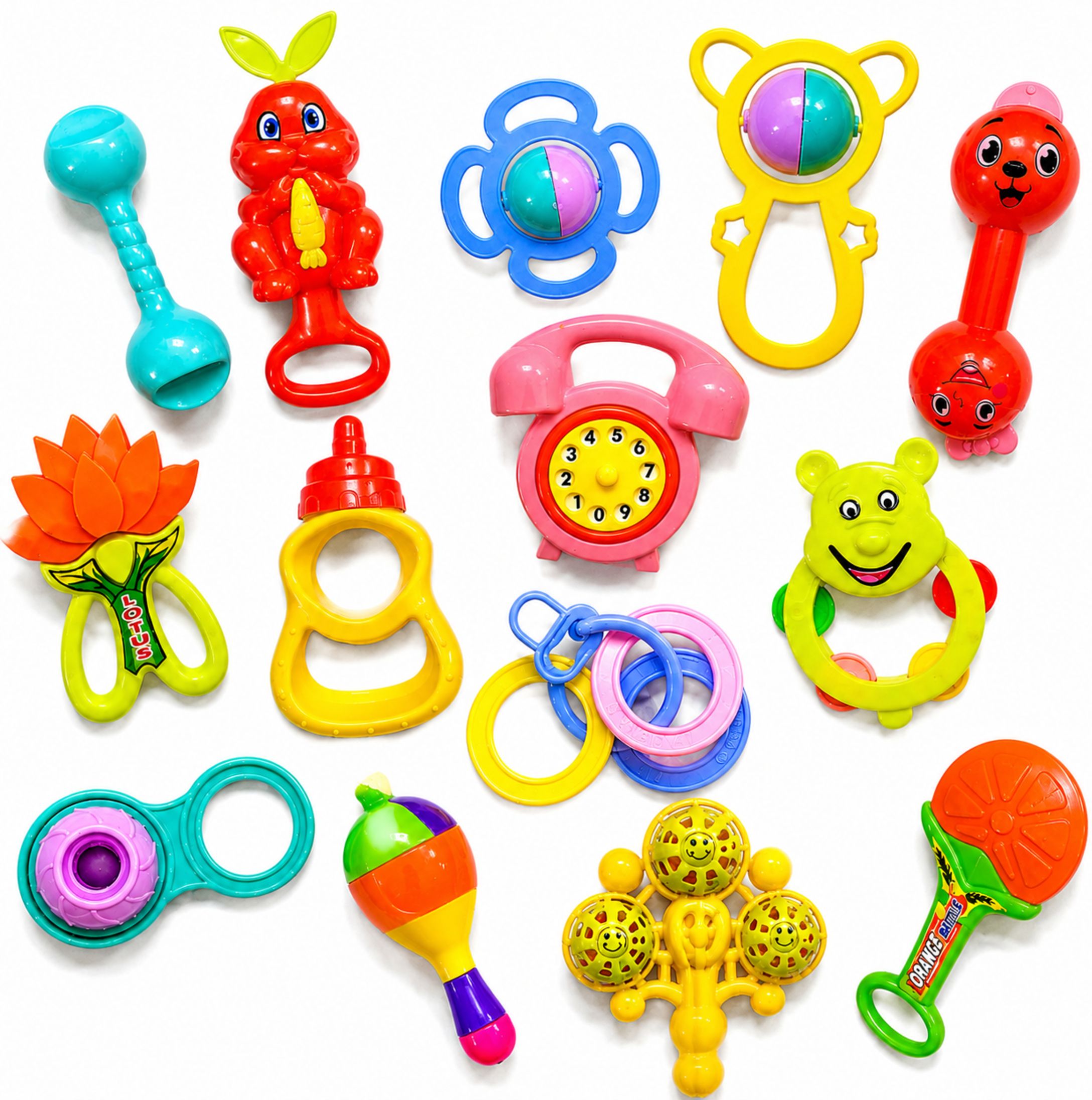 Baby Rattle Toy Set (Pack of 7, Assorted Design) Rattle-image-33