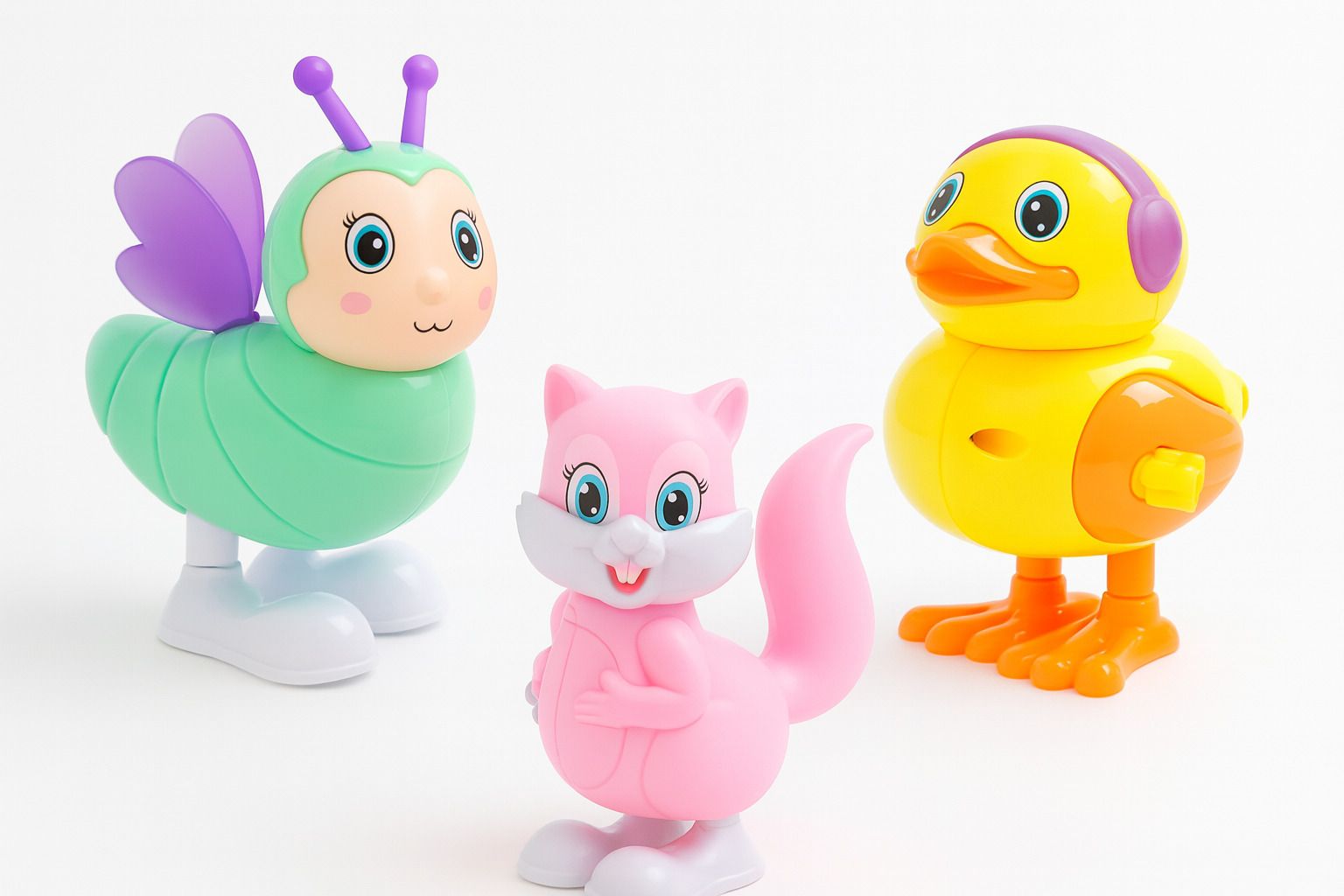 3 Pcs Jumping Bee Bird Wind Up Toy Key Operated Crawling Walking Cute Rattle Toy Rattle-image-21