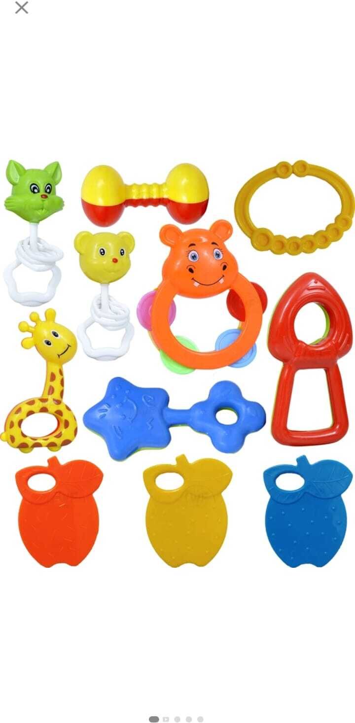 balaji toyee Baby Rattle & Teether Toy Set for Infants, Colorful Educational Hand Grip Toys Rattle-picture-31