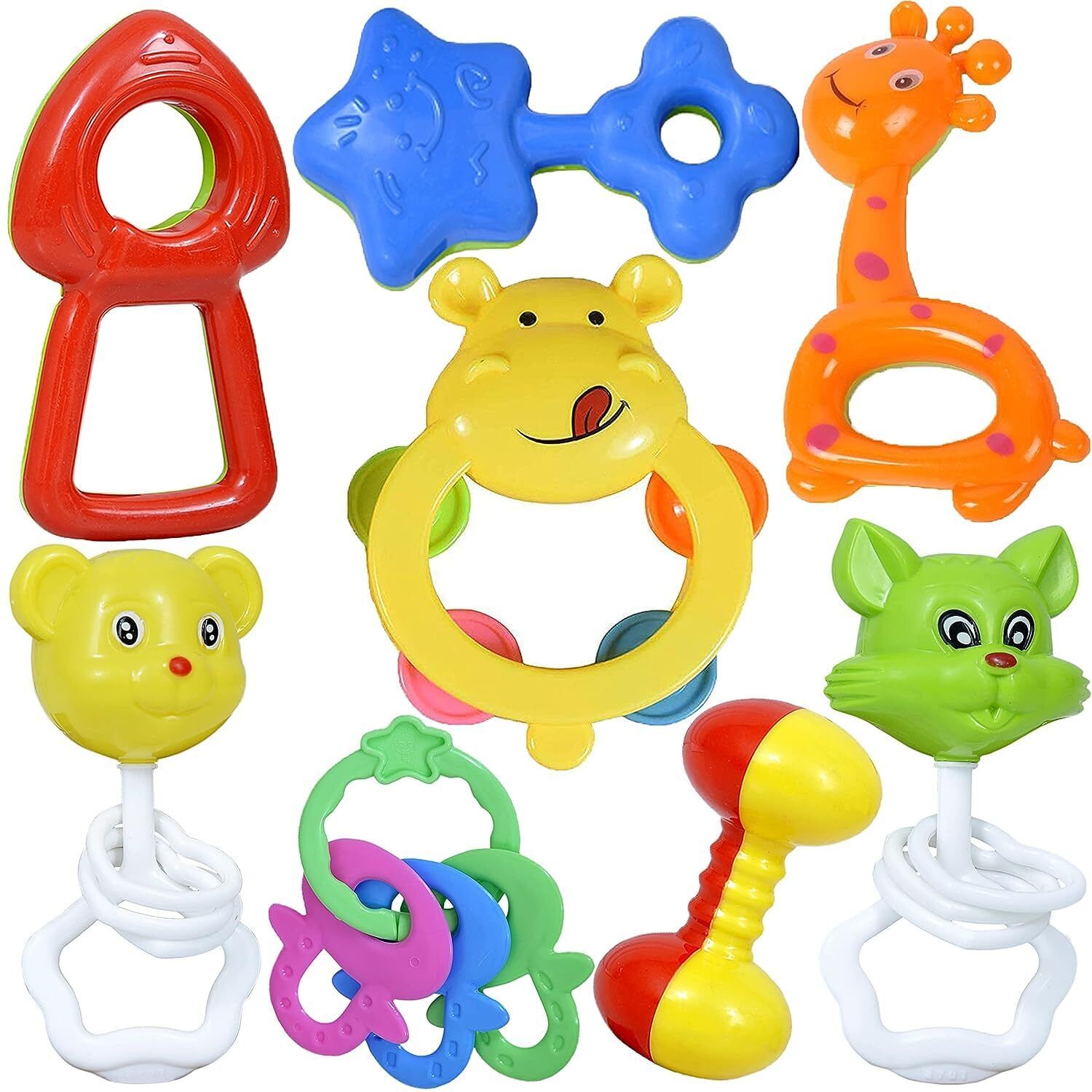 toy street Set of 5 Pcs with Various Exciting Toys for New Borns & Infants Rattle Rattle-picture-5