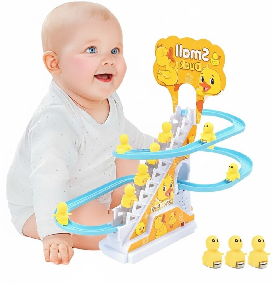 vicorp Little Lovely Duck Slide Escalator Toy with Lights and Music Rattle-picture-4