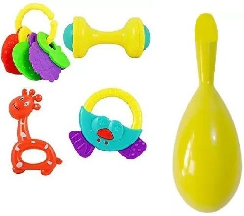High Quality Non Toxic Baby Toys Rattle Set of 5-Pieces for Infants and-Toddlers Rattle-image-35