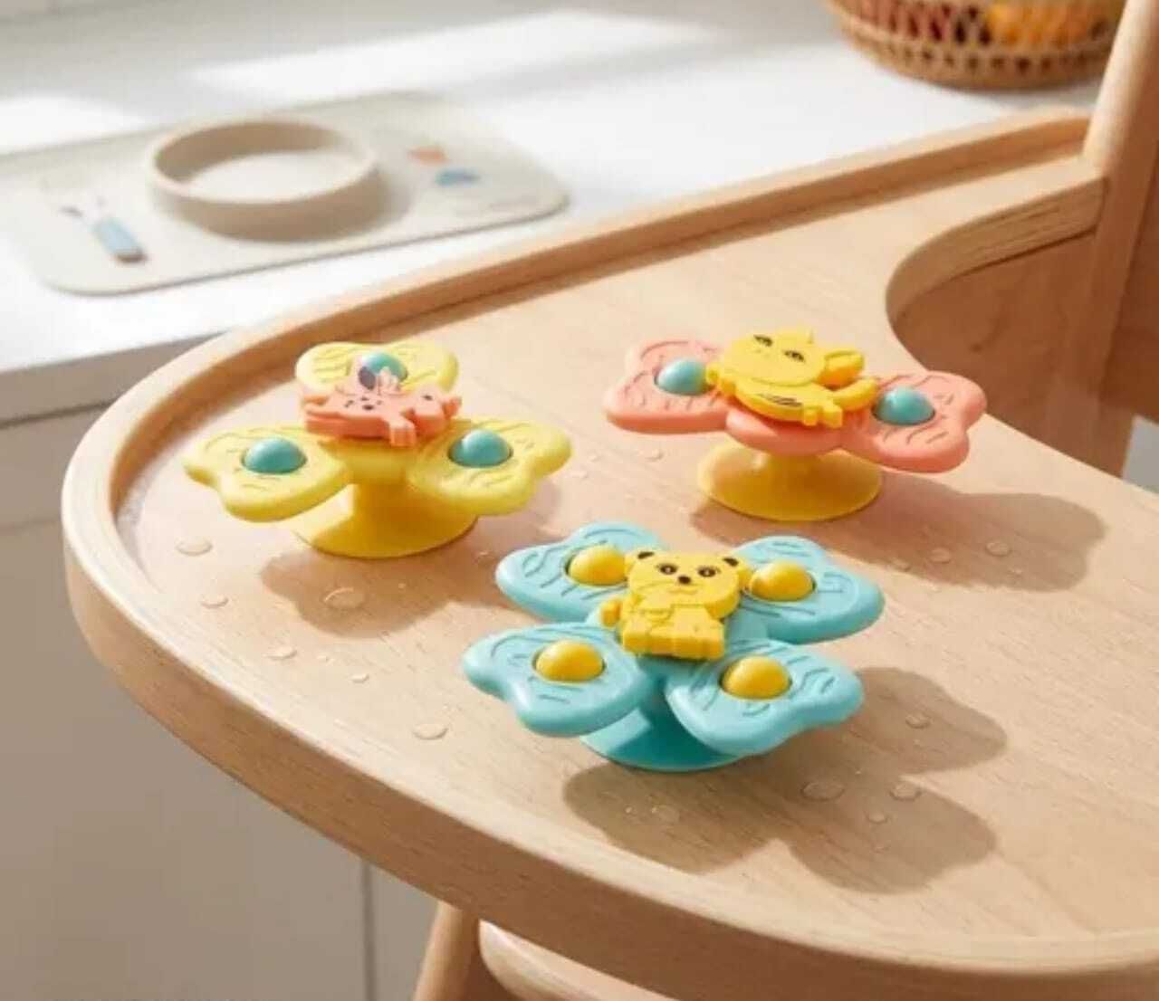 Suction Cup Baby Spinner Toy 3PC for Boys Girls Toddler Infant Rattle-image-44
