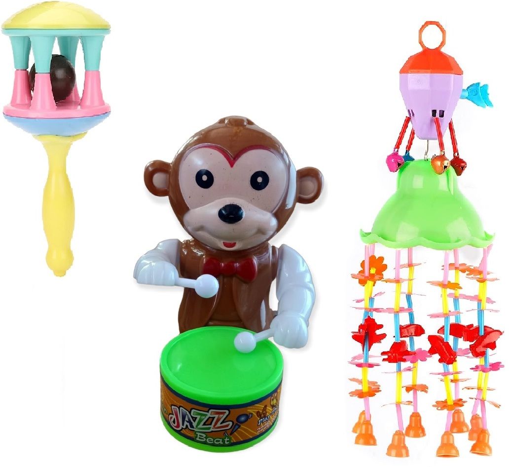 prv toys JHOOMAR MUSICAL,CRADLE,TOY FOR NEW BORN BABIES RATTLE Rattle-picture-14