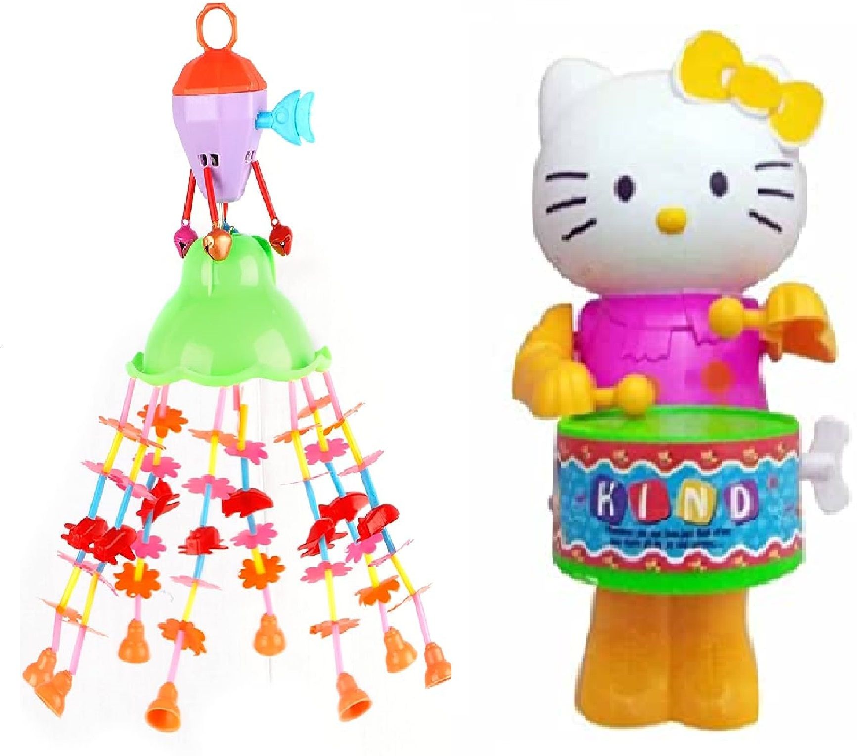 Rattle Musical Merry Go Round.Toy (Jhoomer) Soothing Sound with Drummer Toys Rattle-image-36