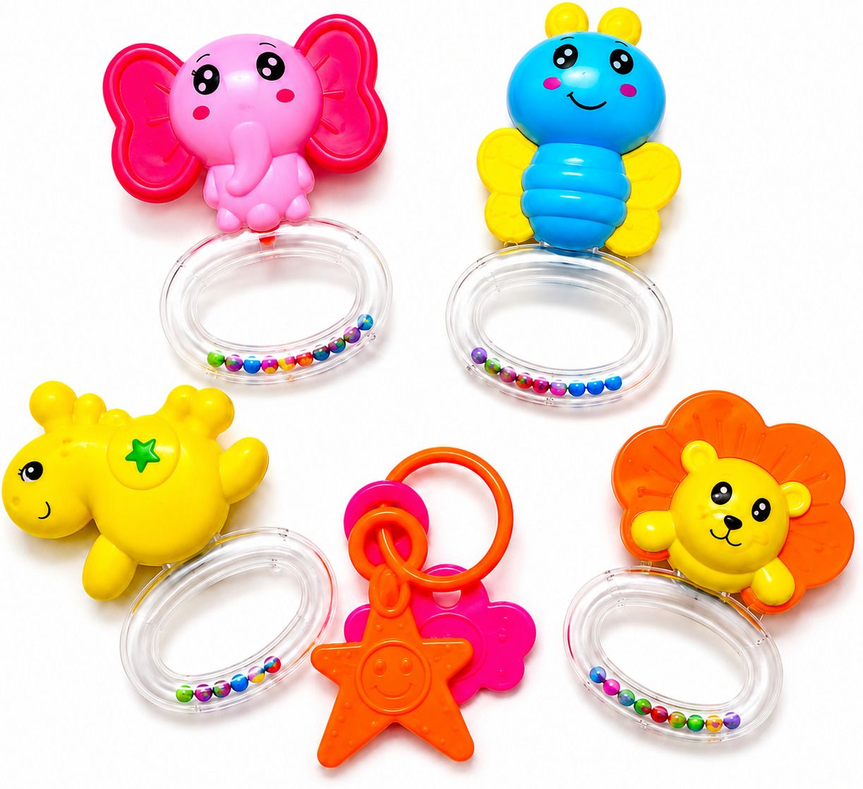 sufyquens Baby Angel Rattle Toy Set (Pack of 5, Multi Design) Rattle-picture-47