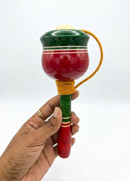 Wooden Musical Hand Shaker Toy for Kids Colorful Wooden Rhythm Rattle Rattle-image-15