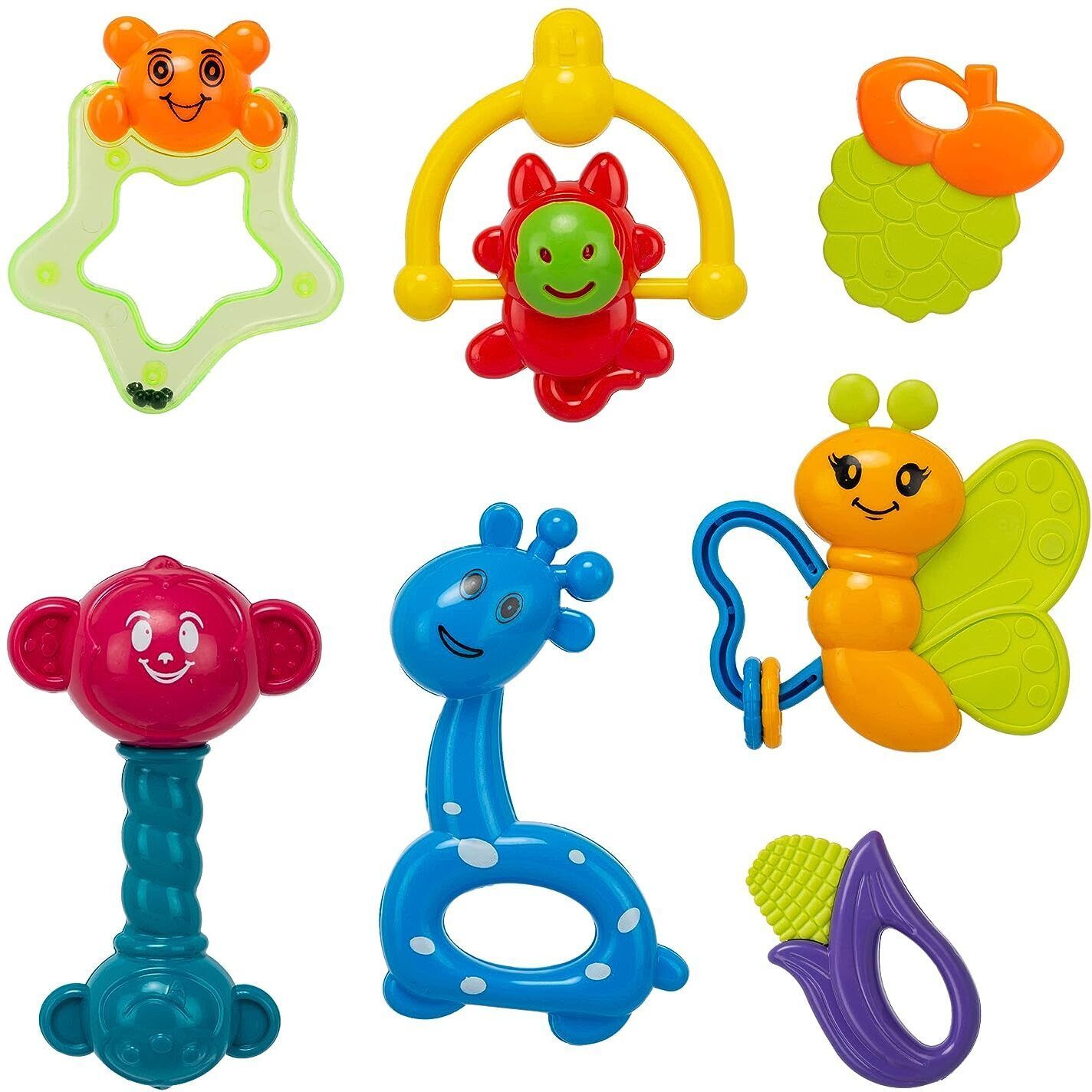 hinik 7 Pcs Rattle Toys with teether for New Born Babies of Age 1 to12 Month Rattle-picture-21