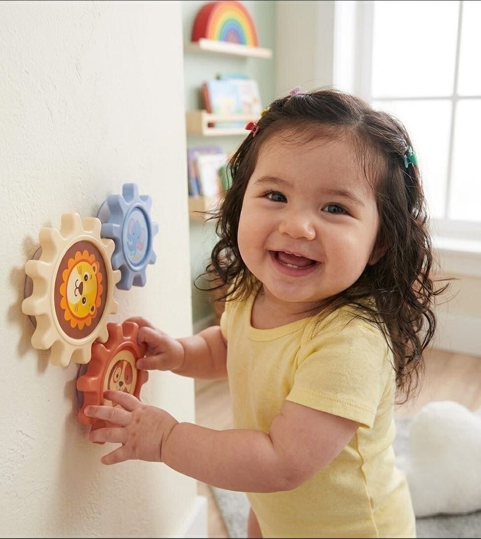 Easy Stick Baby Spinner Toy | Suction Cup Sensory Bath & Wall Toy Rattle-image-30