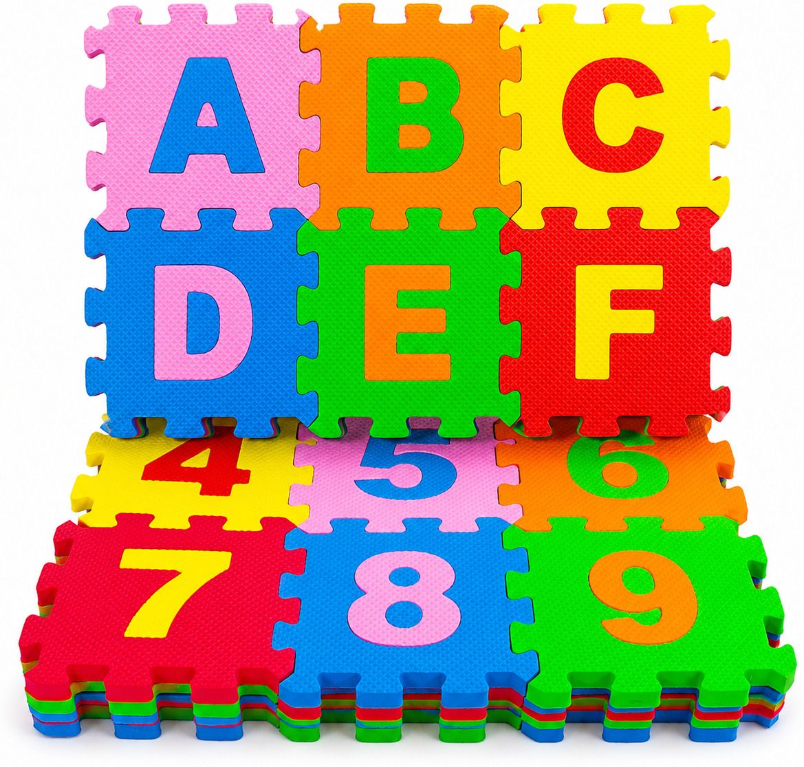 EVA Foam Kids Alphabet Number Foam Mat Puzzle 36 Pieces Rattle-image-5
