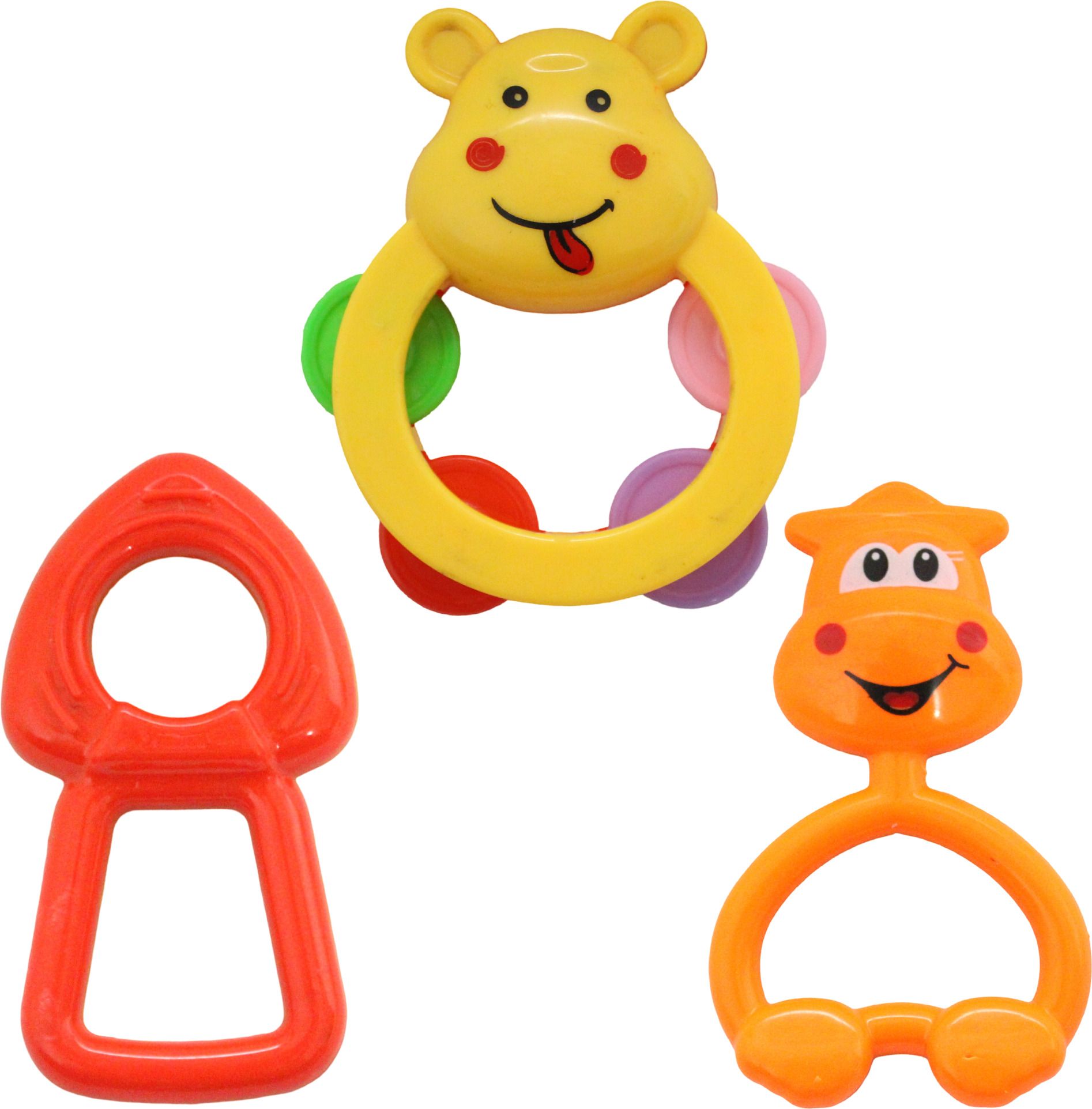 Newborn Baby Rattles (Pack of 3) | BPA Free | 3 Months+ Infant Toy Rattle