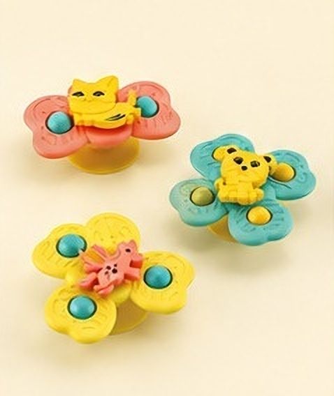 Sensory Bath Spinner Toy Set of 3 for Early Learning Rattle-image-30