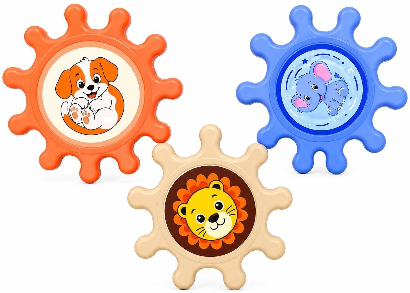 3 Pcs Baby Spinner Bath Toys with Suction Cups, Sensory Toy for Kids Bath Toy-image-33