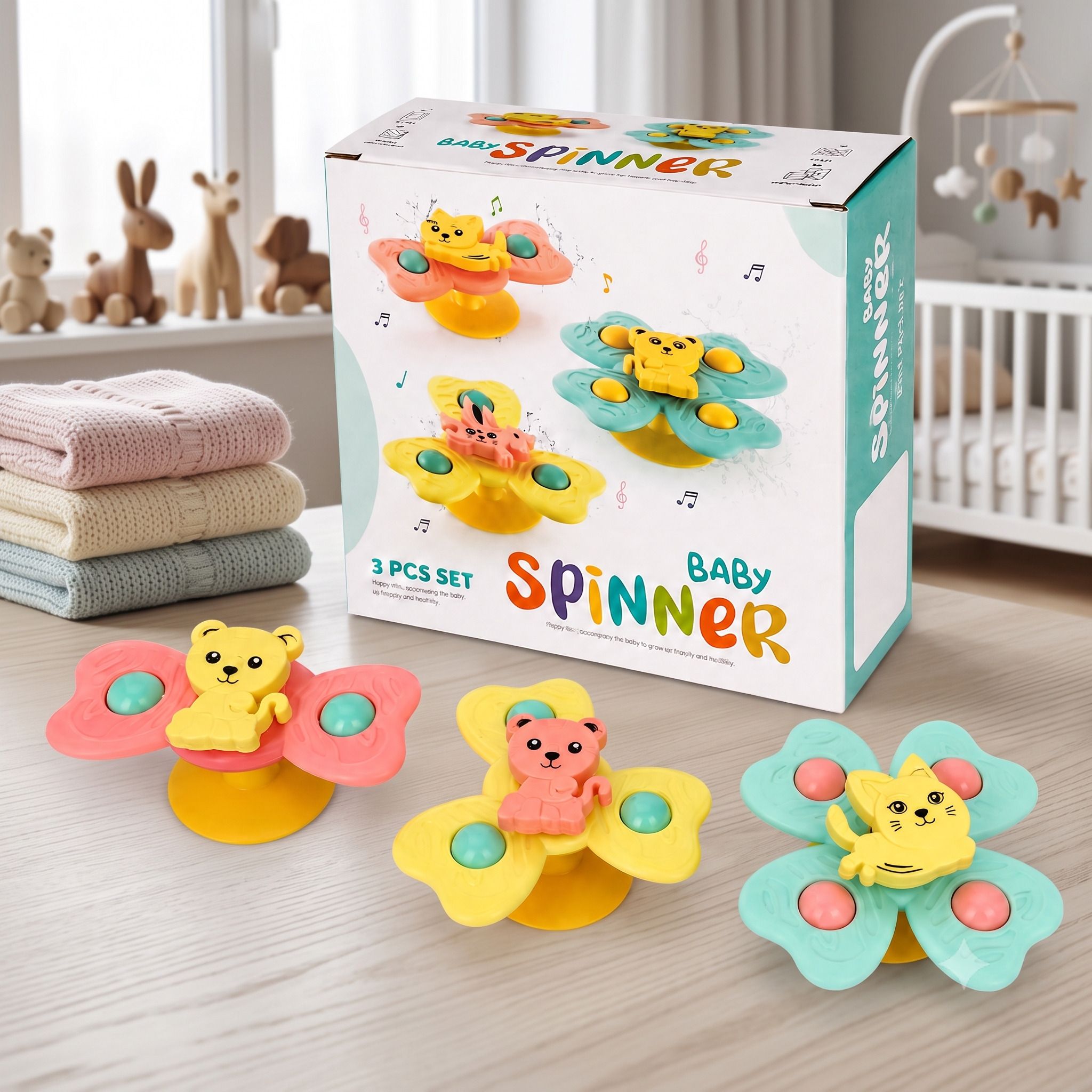 Trending Baby Spinner Toy Set | Fun & Learning Combo (3 PCS) Rattle-image-40