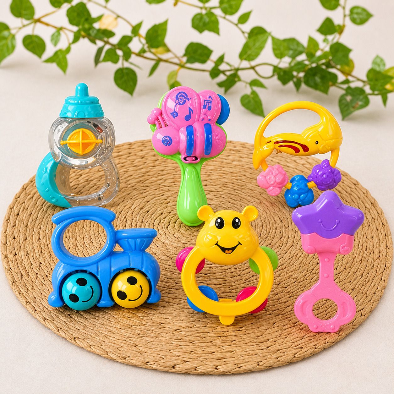 gadgetpocket Gadget Pocket, Toddlers Buddy Rattles, MultiColor Rattle Set Rattle-picture-39