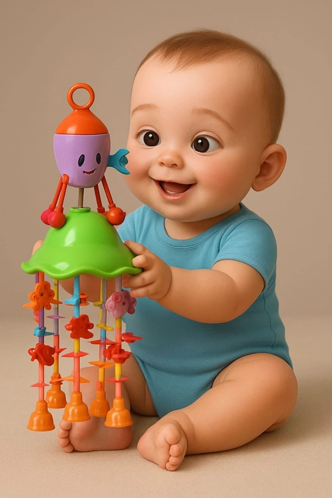 specxx Merry go Round for Infants Toy (Jhoomer) Soothing Sound with Baby Toys Rattle Rattle-picture-12