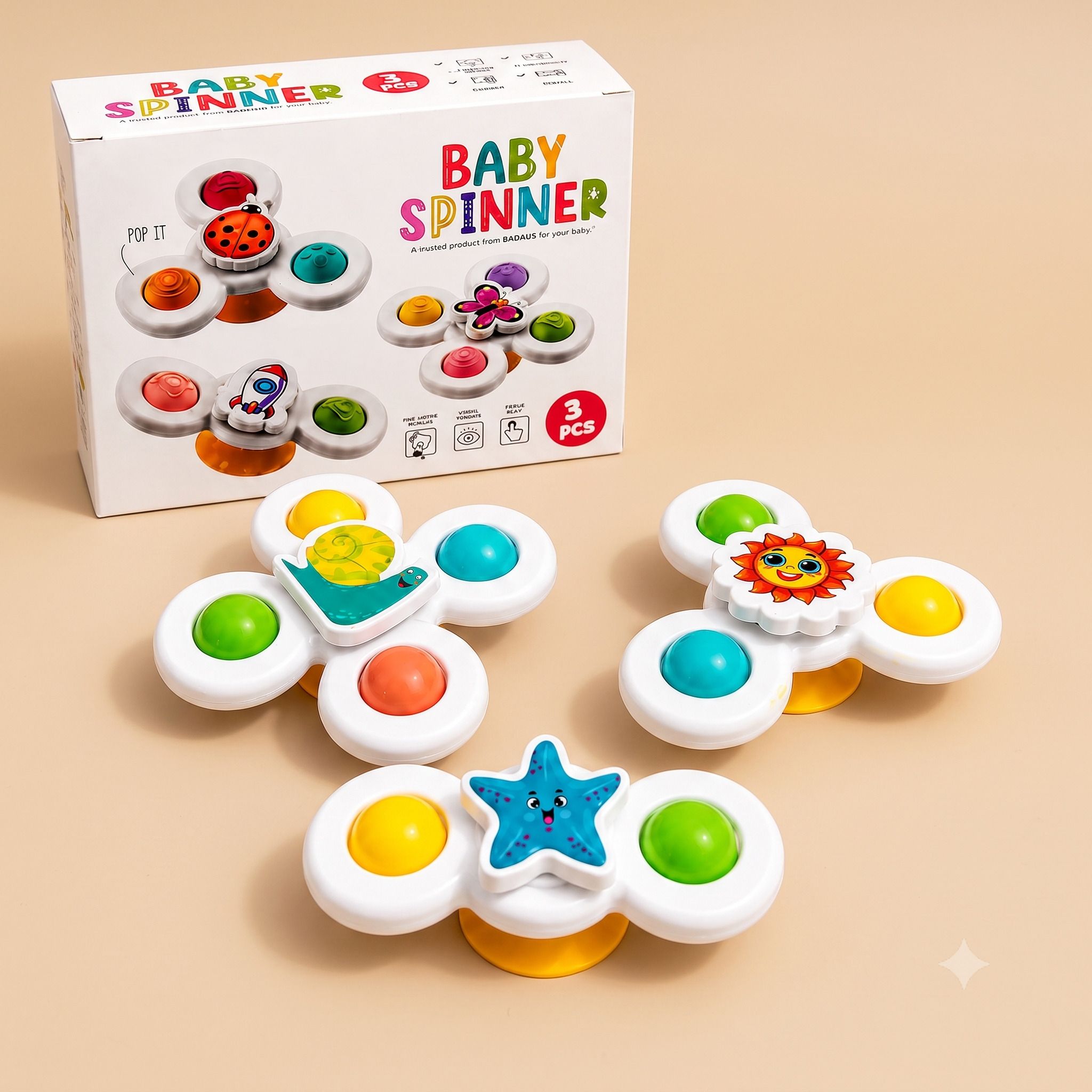 sthofy 3 PCS Spinners Toy Set for Kids Rattle-picture-46