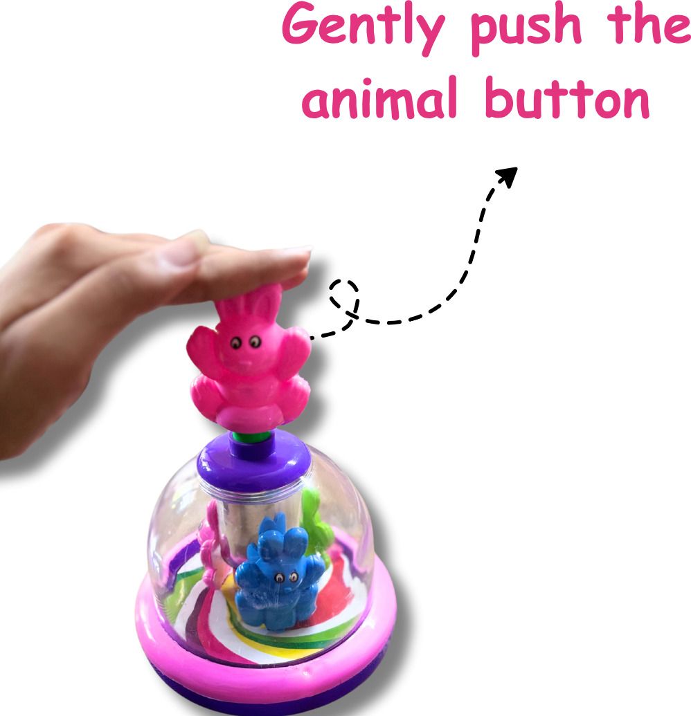 Mini Push and Spin Spinning Toddler Henry Kids Play Toy - Henry Rattle