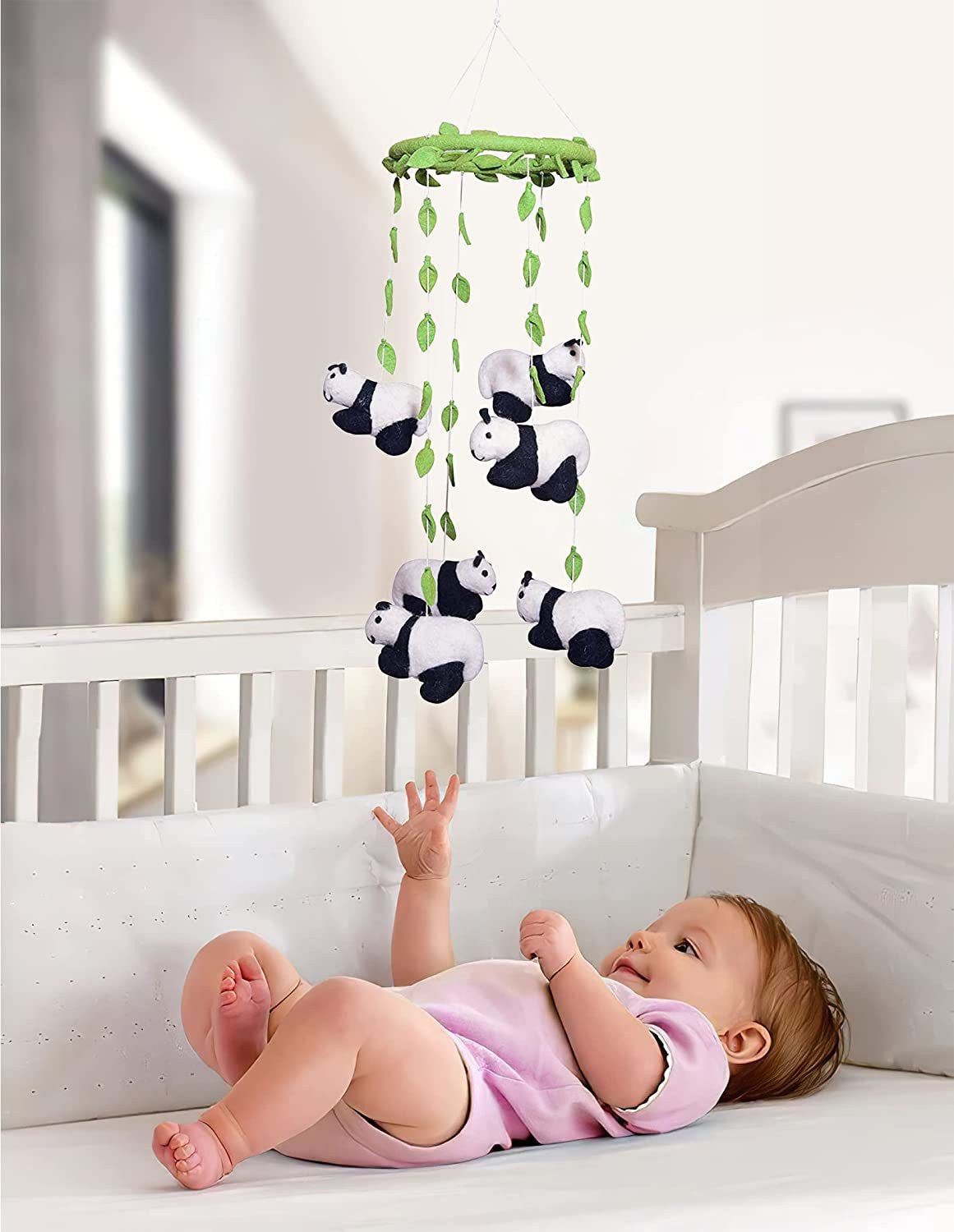 the hobby bounty Cute panda hanging woollen Rattle for newborn baby Rattle-picture-10