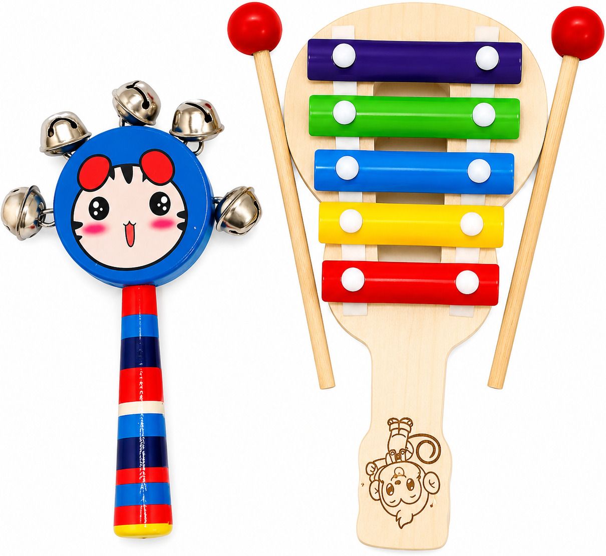 Wooden Kids Musical Toy Set Rattle-image-44